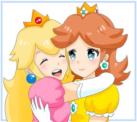 peach and daisy|More.